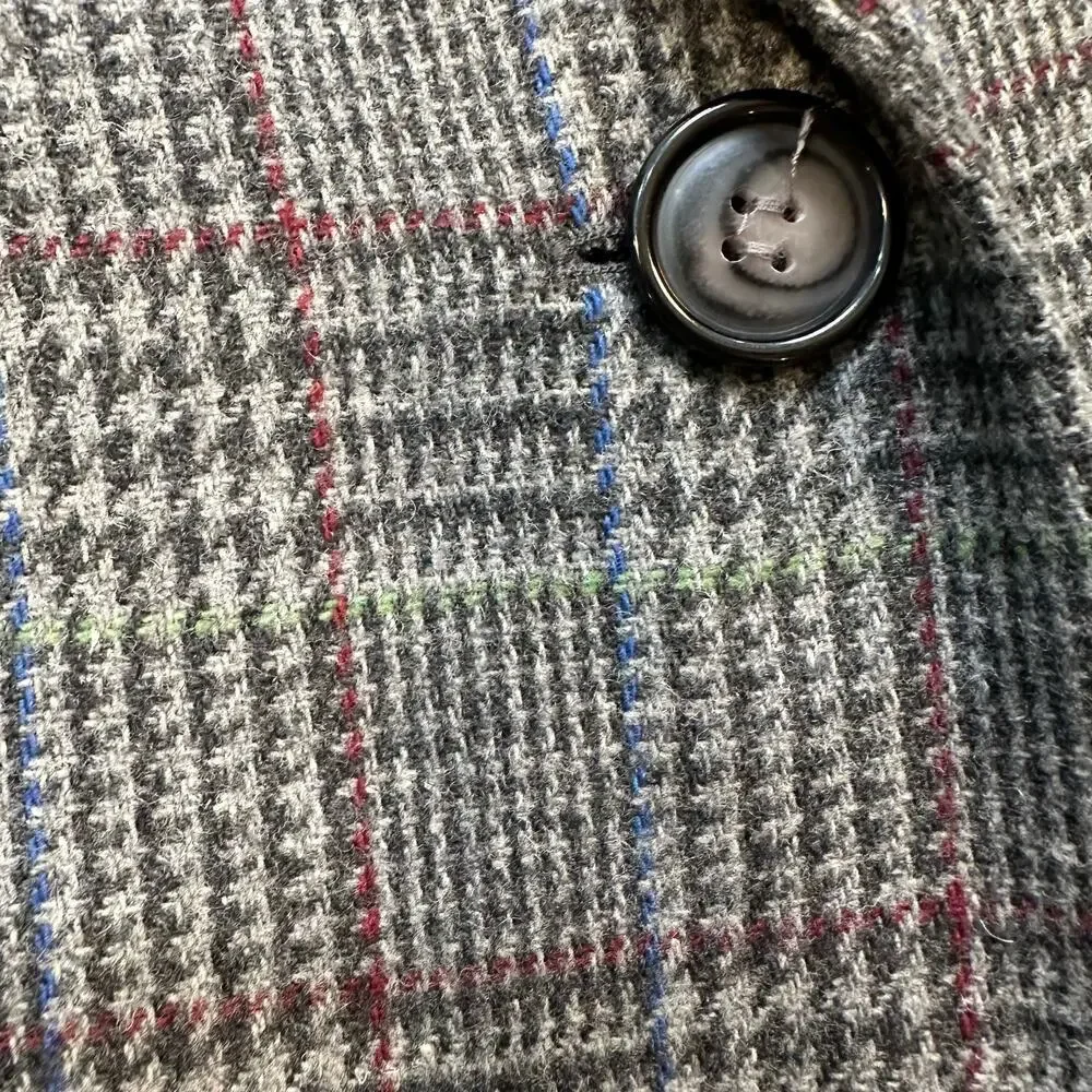 Sag Harbor Petite Houndstooth Tweed Wool Blend Blazer Jacket